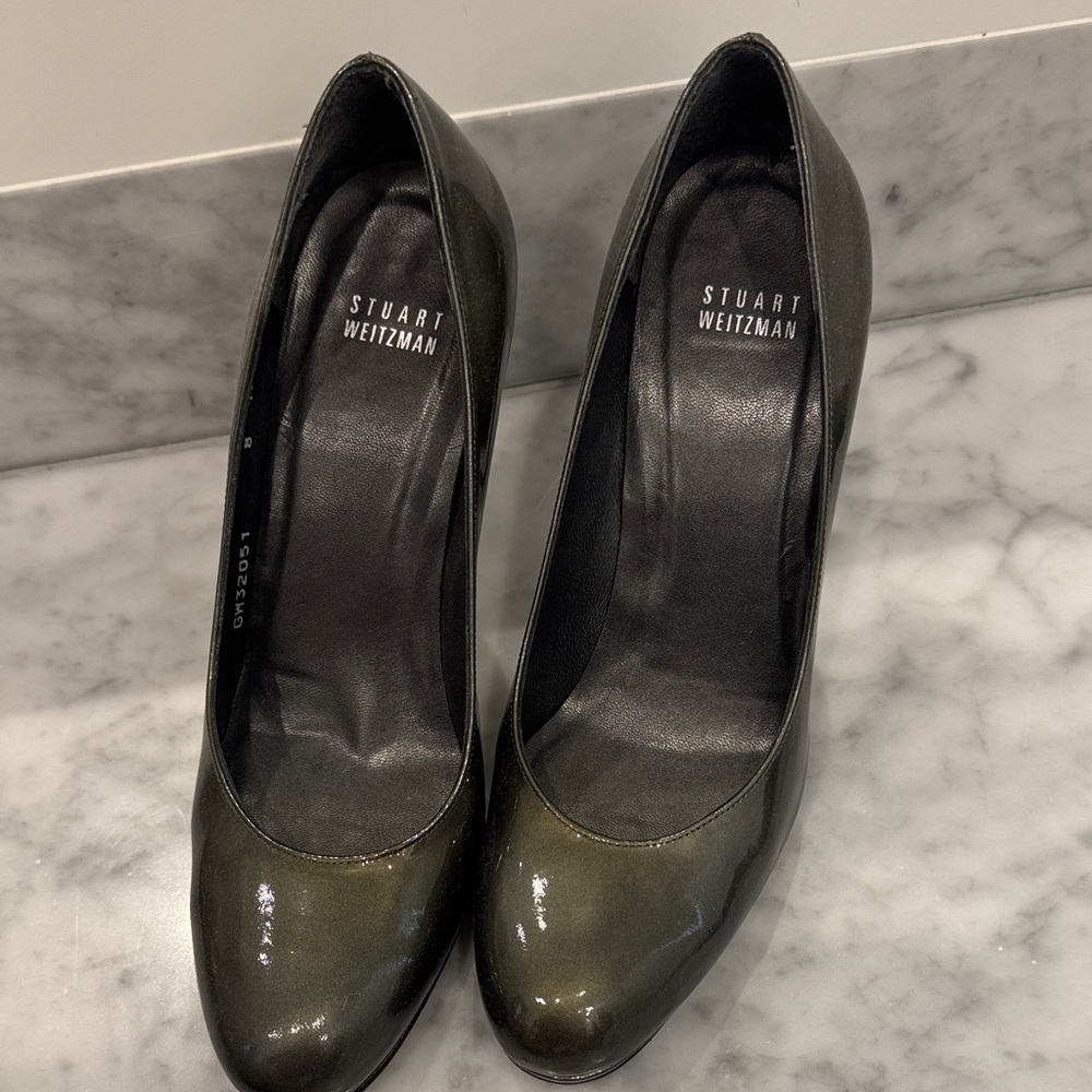 Stuart Weitzman Women's Dark Gray Heels size 8